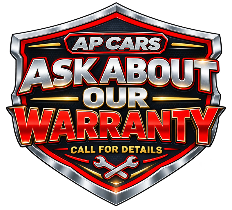 AP Cars Ask About Our Warranty shield
