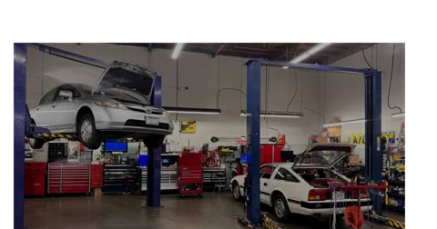 AP Cars service-bay panorama