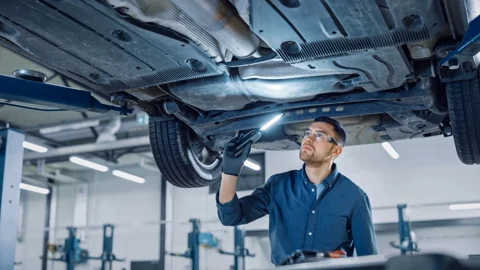 Vehicle inspection illustration